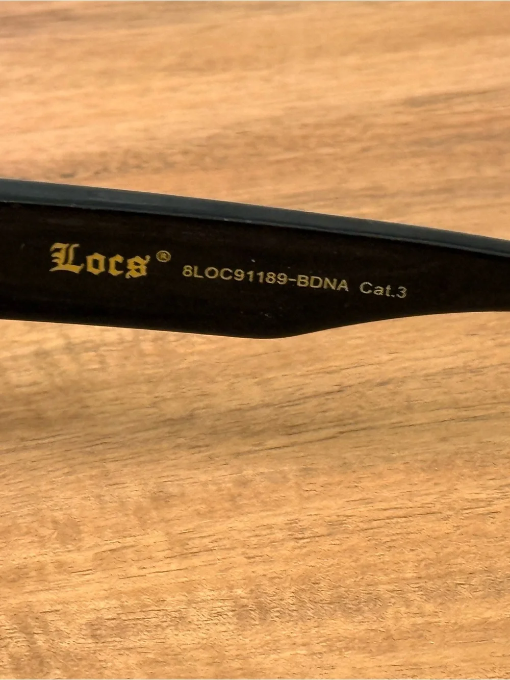 Locs Black Sunglasses | Paisley Arms | UV400 | Excellent Condition